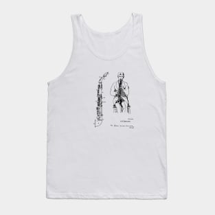 saxophone vintage patent drawing Tank Top